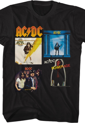 Classic Albums Collage ACDC Shirt