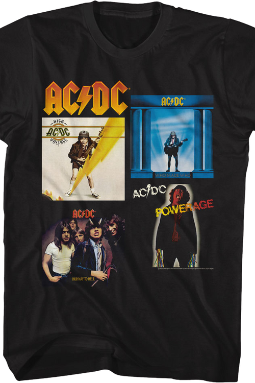 Classic Albums Collage ACDC Shirtmain product image