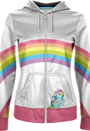 Ladies Classic Rainbow My Little Pony Zip-Up Hoodie