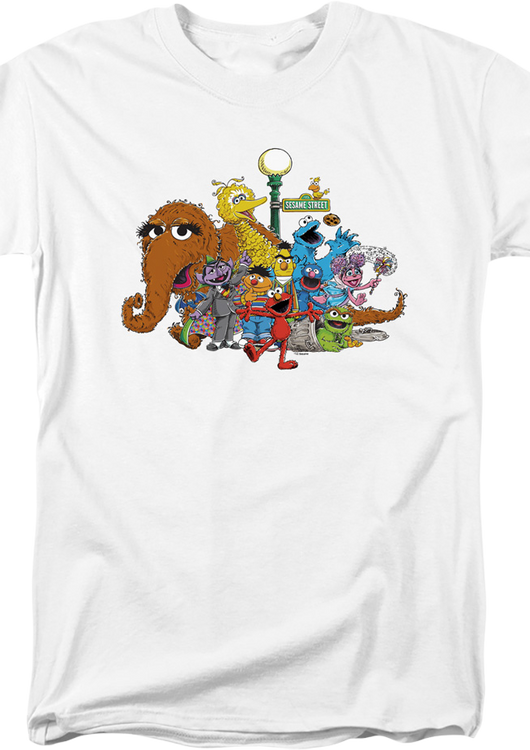 Classic Characters Group Photo Sesame Street T-Shirt - main product image