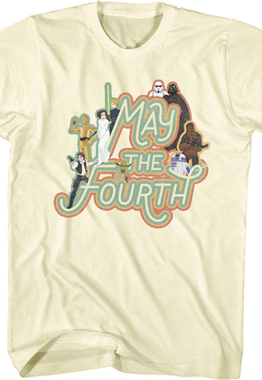 Classic Characters May The Fourth Star Wars T-Shirt
