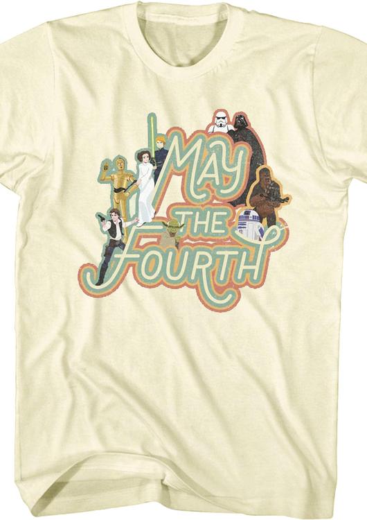 Classic Characters May The Fourth Star Wars T-Shirt - main product image