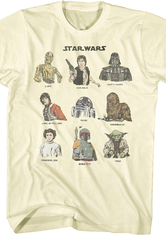 Classic Characters Star Wars T-Shirt - main product image