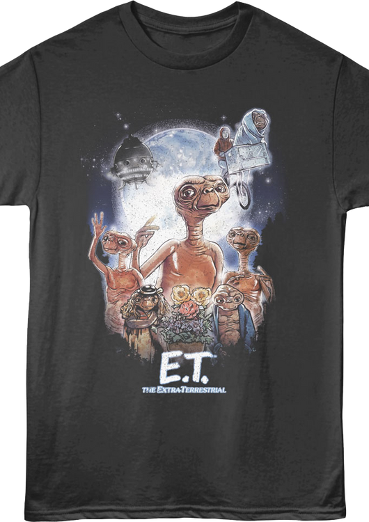 Classic Collage E.T. The Extra-Terrestrial T-Shirt - main product image