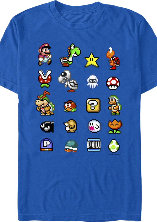 Classic Icons Super Mario Bros. T-Shirt - main product image