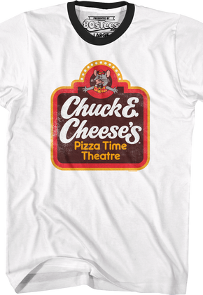 Classic Logo Chuck E. Cheese Ringer Shirt