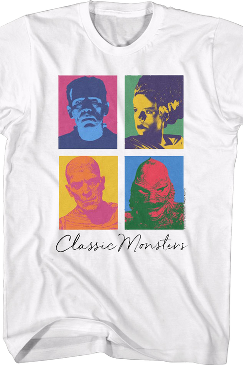 Classic Pop Art Universal Monsters T-Shirtmain product image