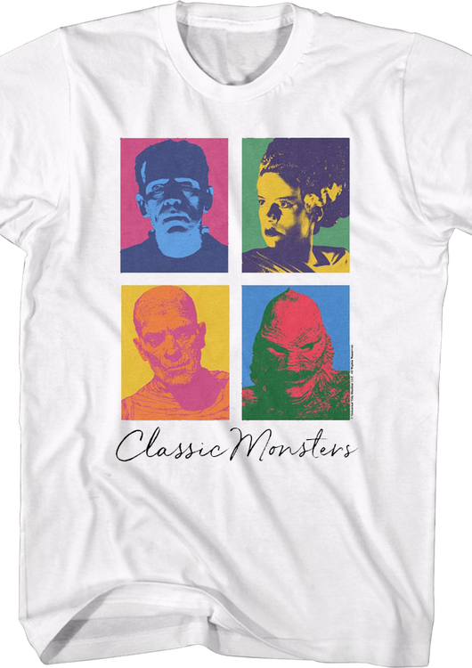Classic Pop Art Universal Monsters T-Shirt - main product image