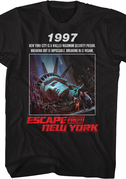 Classic Poster Escape From New York T-Shirt - main product image