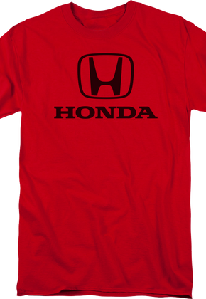 Classic Red Logo Honda T-Shirt