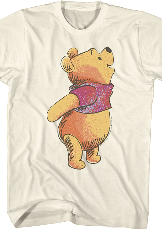 Classic Sketch Winnie The Pooh T-Shirt - main product image