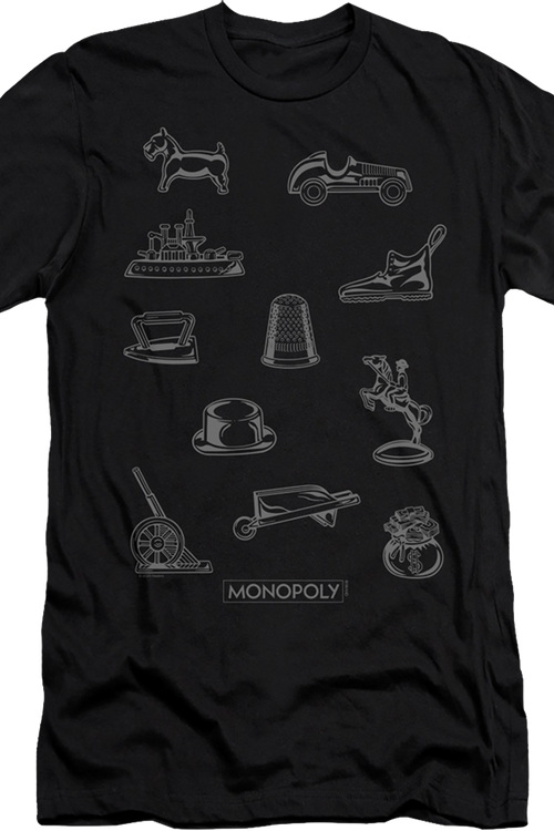 Classic Tokens Monopoly T-Shirt - main product image
