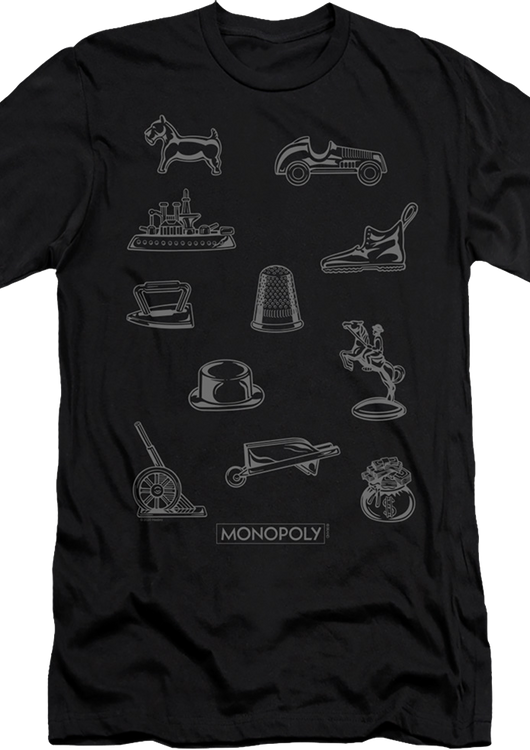 Classic Tokens Monopoly T-Shirt - main product image