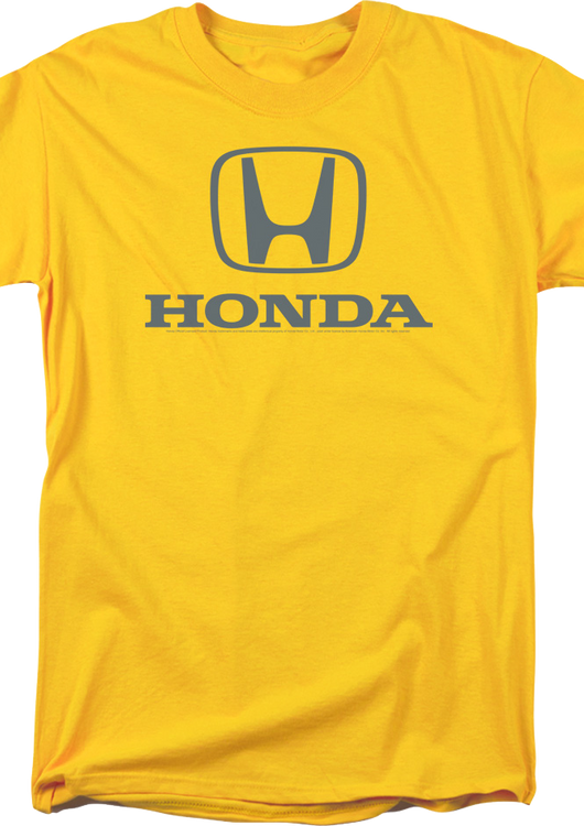 Classic Yellow Logo Honda T-Shirt - main product image