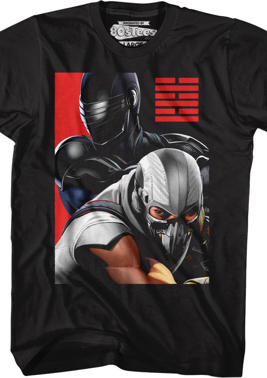 Classified Snake Eyes And Storm Shadow GI Joe T-Shirt - main product image