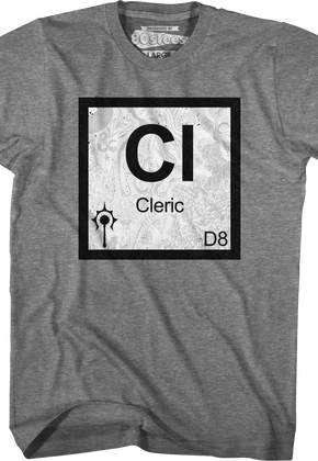 Cleric Element Symbol Dungeons & Dragons T-Shirt