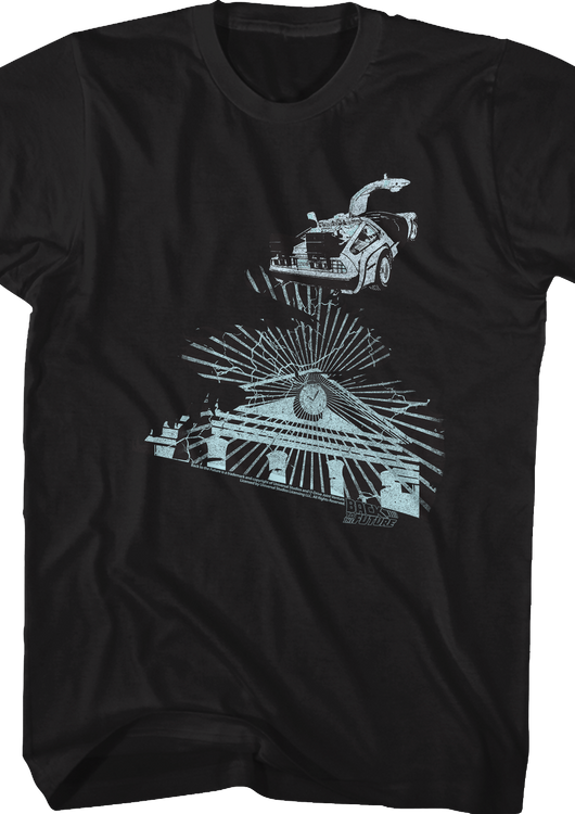 Clock Tower Lightning Storm Back To The Future T-Shirt - main product image