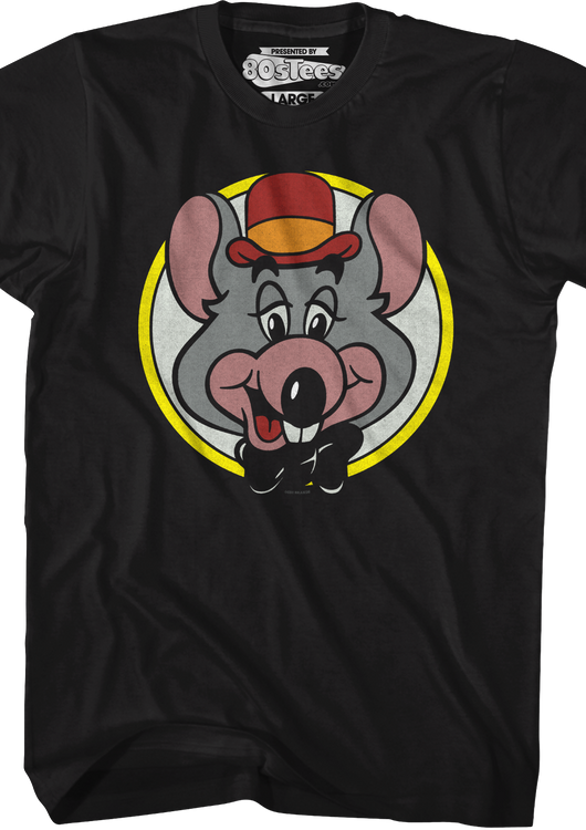 Close Up Circle Chuck E. Cheese T-Shirt - main product image