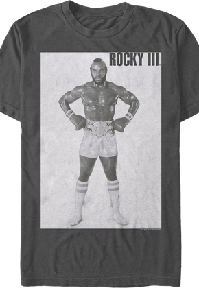 Clubber Lang Black & White Photo Rocky III T-Shirt
