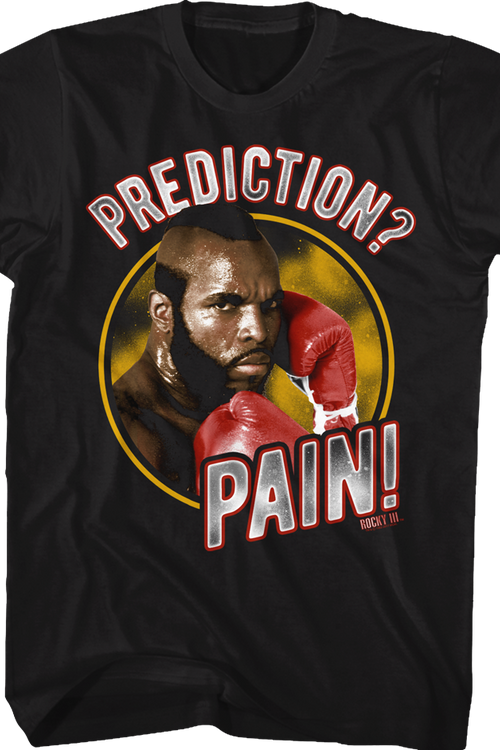 Clubber Lang Prediction Pain Rocky T Shirt Rocky Mens T Shirt