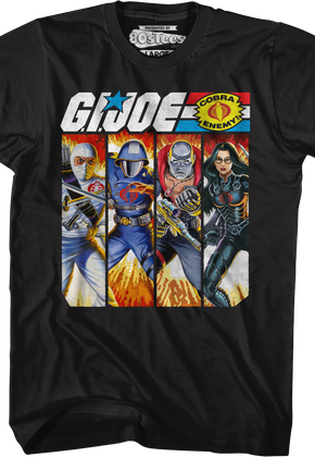 Cobra Box Art Collage GI Joe T-Shirt