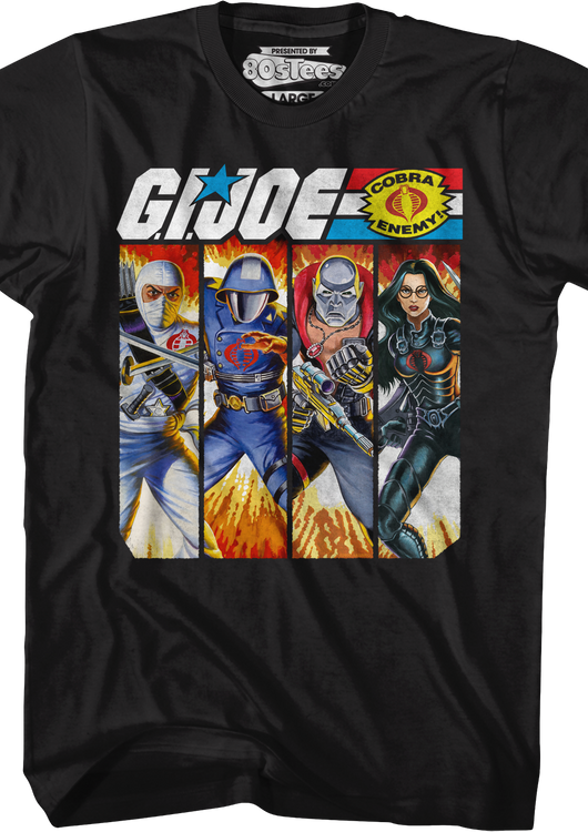 Cobra Box Art Collage GI Joe T-Shirt - main product image