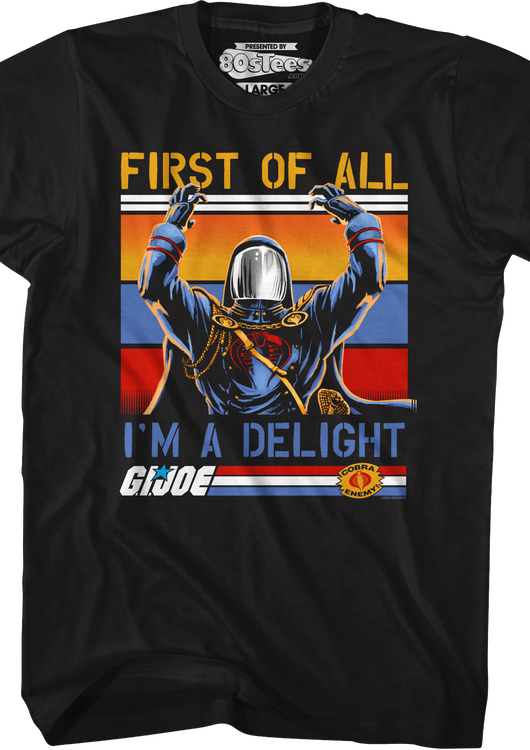 Cobra Commander I'm A Delight GI Joe T-Shirt - main product image