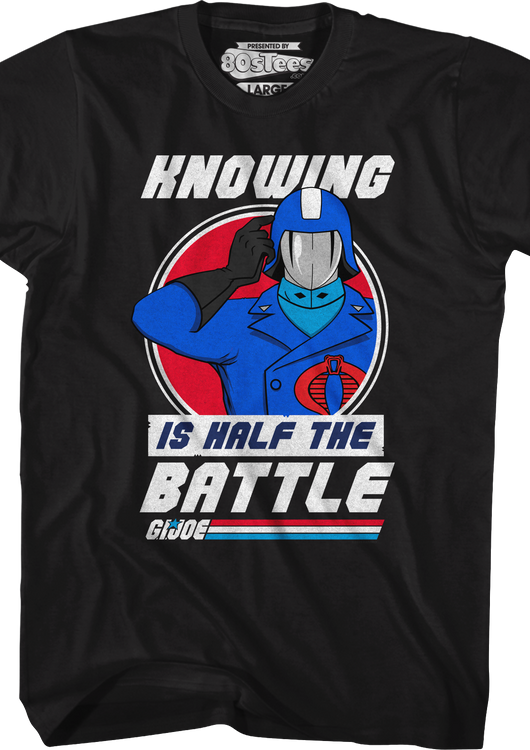 Cobra Commander Knowing Is Half The Battle GI Joe T-Shirt - main product image