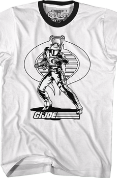 Cobra Commander Noir GI Joe Ringer Shirt