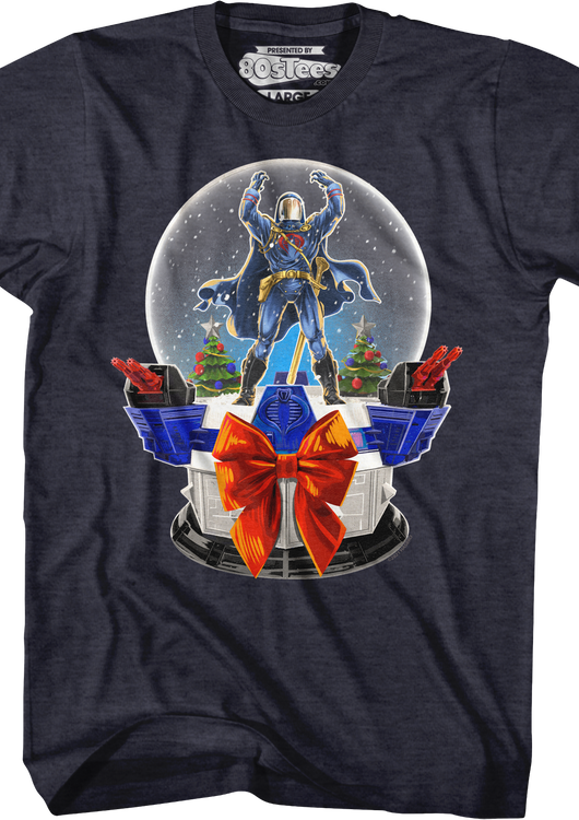 Cobra Commander Snow Globe GI Joe T-Shirt - main product image