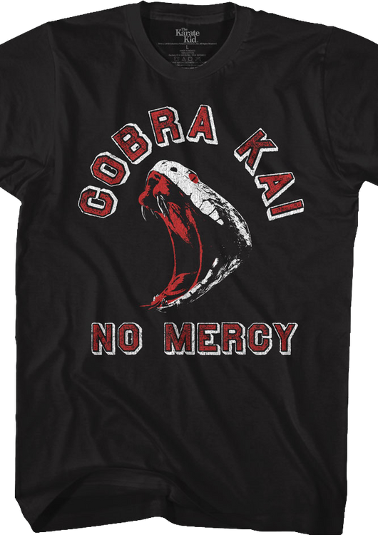 Cobra Kai No Mercy Karate Kid T-Shirt - main product image