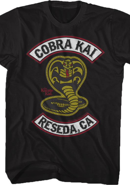 Cobra Kai Patch Karate Kid T-Shirt - main product image