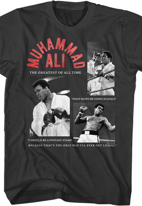 Collage And Quotes Muhammad Ali T-Shirt