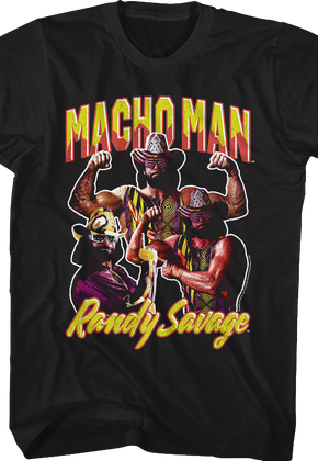 Collage Macho Man Randy Savage Shirt