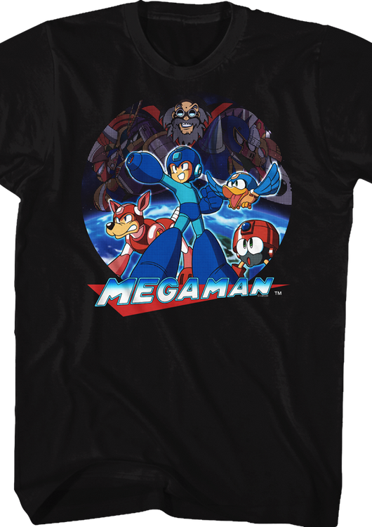 Collage Mega Man Shirt - main product image