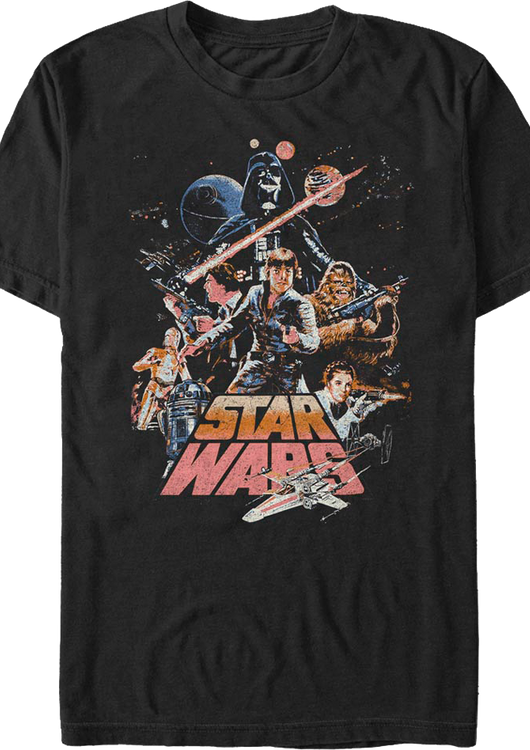 Collage Poster Star Wars T-Shirt - main product image