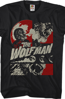 Collage Wolf Man T-Shirt