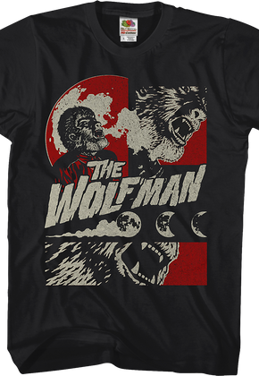 Collage Wolf Man T-Shirt