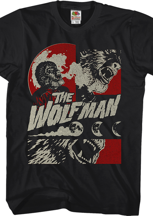 Collage Wolf Man T-Shirt - main product image