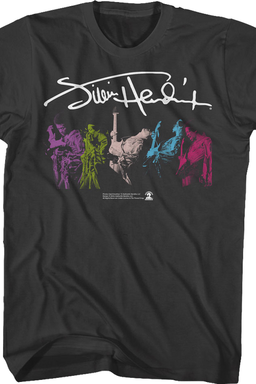 Color In Motion Jimi Hendrix T-Shirtmain product image