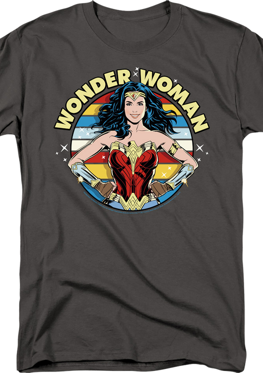 Colorful Pose Wonder Woman T-Shirt - main product image