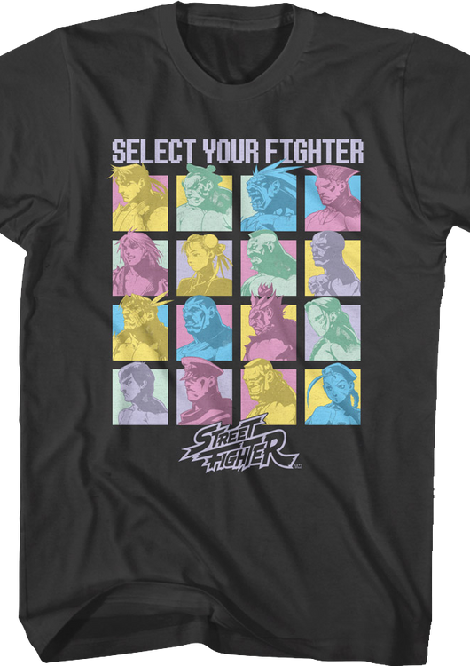 Colorful Selection Street Fighter T-Shirt - main product image
