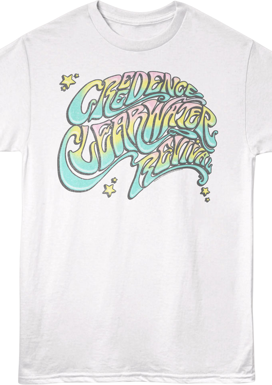 Colorful Wave Creedence Clearwater Revival T-Shirt - main product image