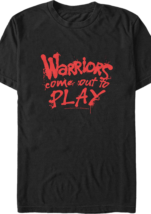 Come Out To Play Warriors T-Shirt - main product image