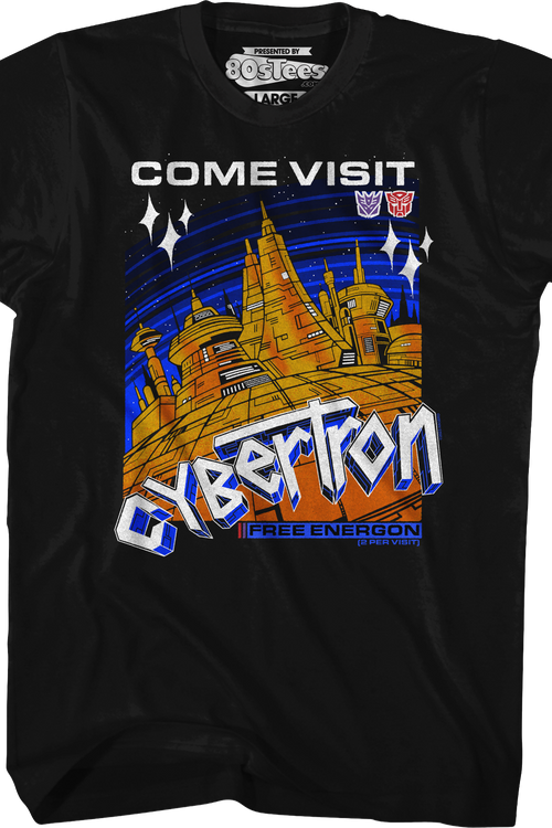 Come Visit Cybertron Transformers T-Shirtmain product image