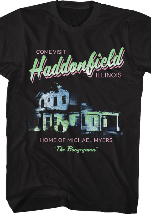 Come Visit Haddonfield Halloween T-Shirt - main product image