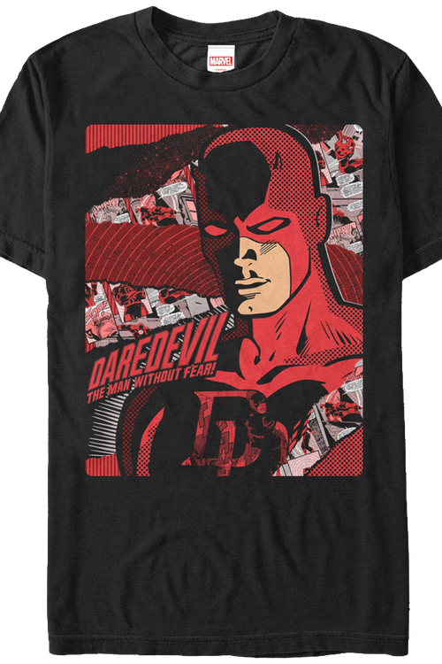 Comic Background Daredevil T-Shirtmain product image