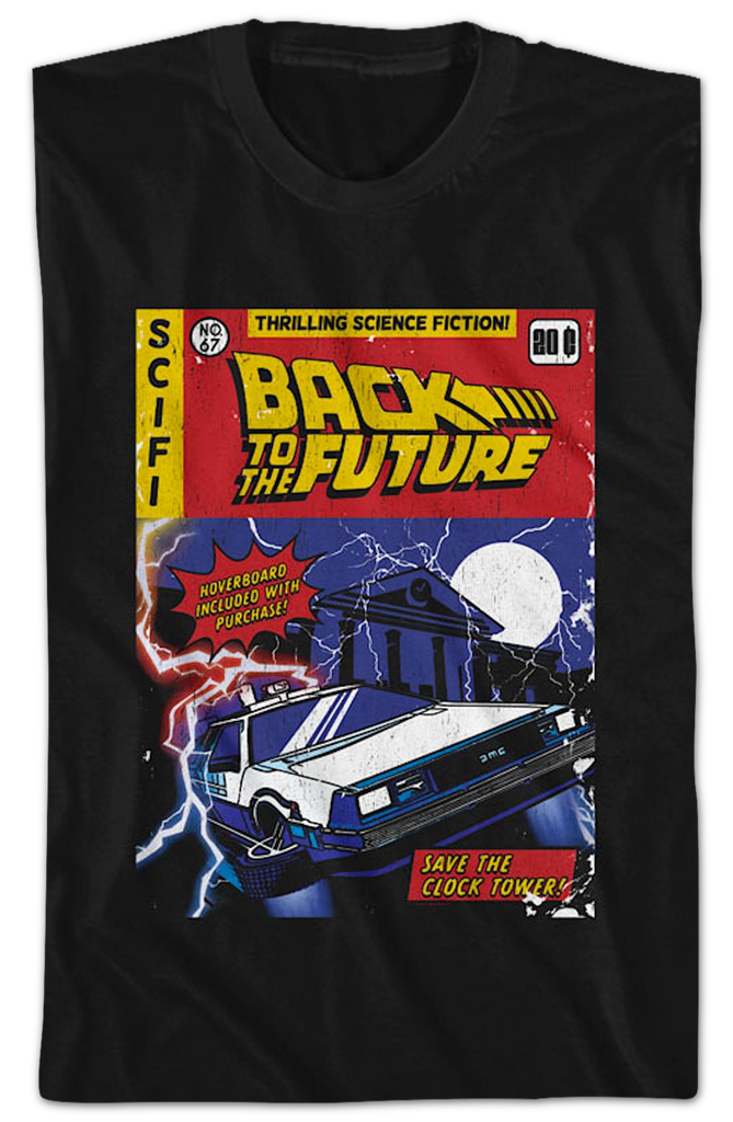 Comic Book Cover Back To The Future T-Shirt