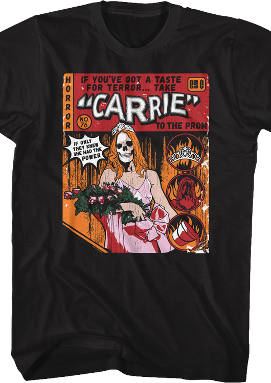 Comic Book Cover Carrie T-Shirt - main product image