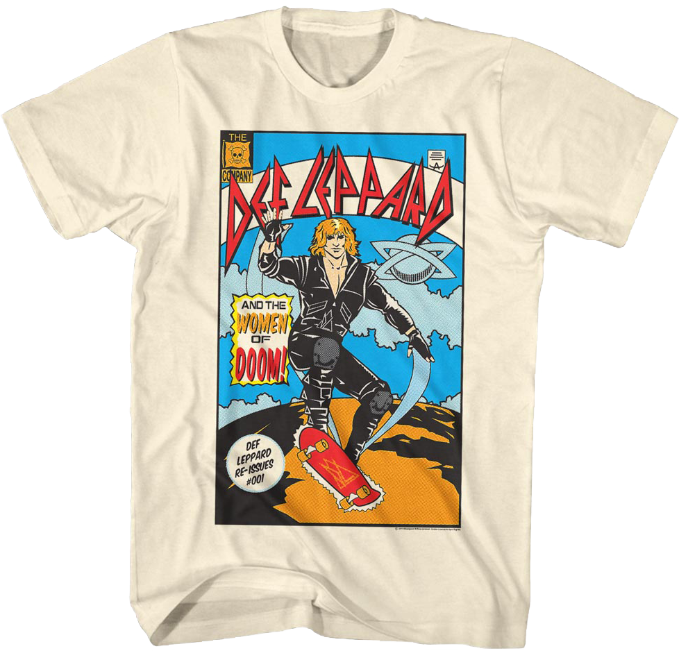 Comic Book Cover Def Leppard T Shirt